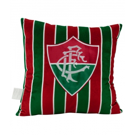 Almofada Quadrada Escudo Time 36x36cm - Fluminense ampliada
