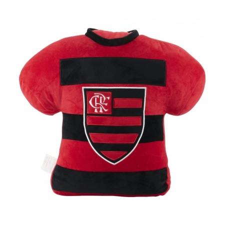 Almofada Camisa time 40x17x45cm - Flamengo ampliada