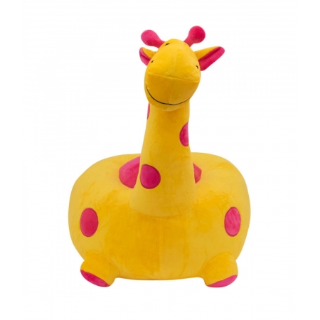 Puff Girafa Amarelo 48cm - PelÃºcia ampliada