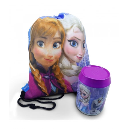 Lata + Mochila Saco Anna Elsa & Olaf Frozen - Disney ampliada