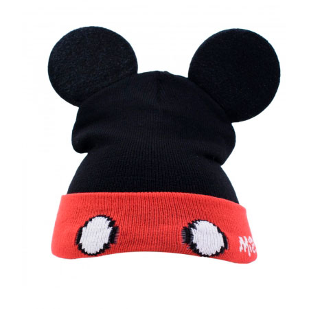 Gorro Preto e Vermelha com orelhas Mickey. ampliada