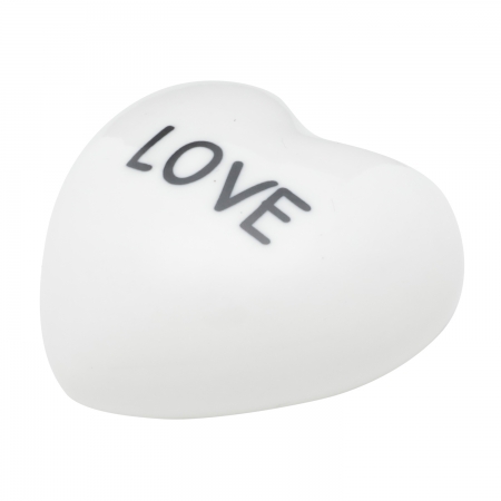 Decor Porcelana Heart Cute Love Branco  ampliada