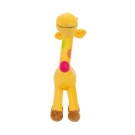 Girafa Amarela Com Pintas Coloridas 34cm - PelÃºcia