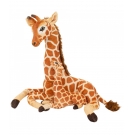 Girafa MÃ£e E Filhote Deitados Realista 38cm - PelÃºcia