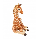 Girafa MÃ£e E Filhote Deitados Realista 38cm - PelÃºcia