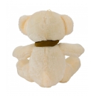 Urso Branco Sentado Cachecol 40cm - PelÃºcia