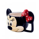 Caneca Porcelana 3D Minnie com Colher Disney