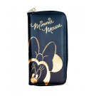 Carteira preta cabe passaporte Minnie Disney