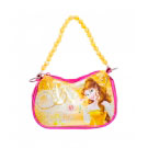 Bolsa Infantil Amarela com Alça de Miçangas Bela Disney