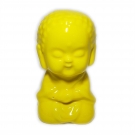 Enfeite Estï¿½tua Buda Amarelo De Porcelana Interpont