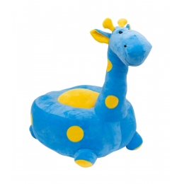 Puff Girafa Azul 48cm - PelÃºcia