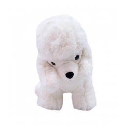 Cachorro Poodle Branco 21cm - PelÃºcia