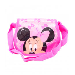 Bolsa Infantil Rosa Com Glitter - Minnie