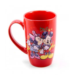 Caneca Vermelha True Love Mickey e Minnie