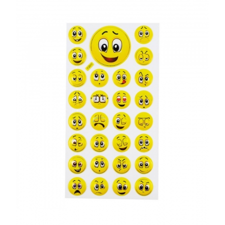 Cartela Adesivos Emojis Modelo I ampliada