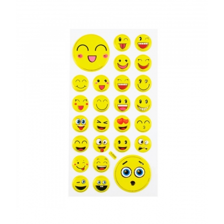 Cartela Adesivos Emojis Modelo G1 ampliada