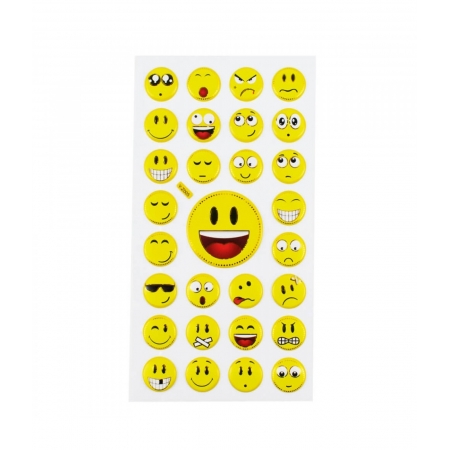 Cartela Adesivos Emojis Modelo B ampliada