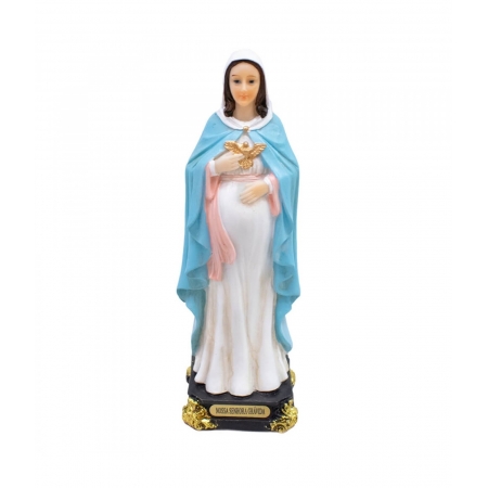 Nossa Senhora GrÃ¡vida 15.5cm - Enfeite Resina ampliada