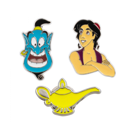 JG 3 Broches Alladin - Disney ampliada