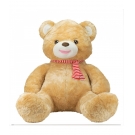 Urso Caramelo Cachecol Sentado 65cm - PelÃºcia