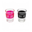 Jogo Roleta 16 Copos Shot Vidro 25ml