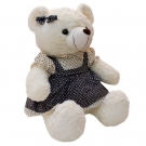 Urso Branco com roupa 45CM