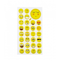 Cartela Adesivos Emojis Modelo H