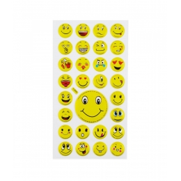 Cartela Adesivos Emojis Modelo F