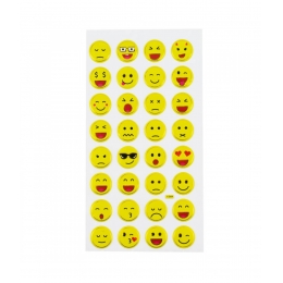 Cartela Adesivos Emojis Modelo C