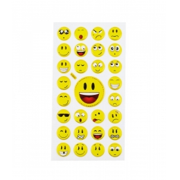 Cartela Adesivos Emojis Modelo B